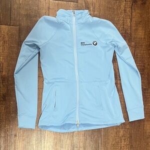 Peter Millar BMW Championship Light Blue Full Zip Golf Jacket | S
